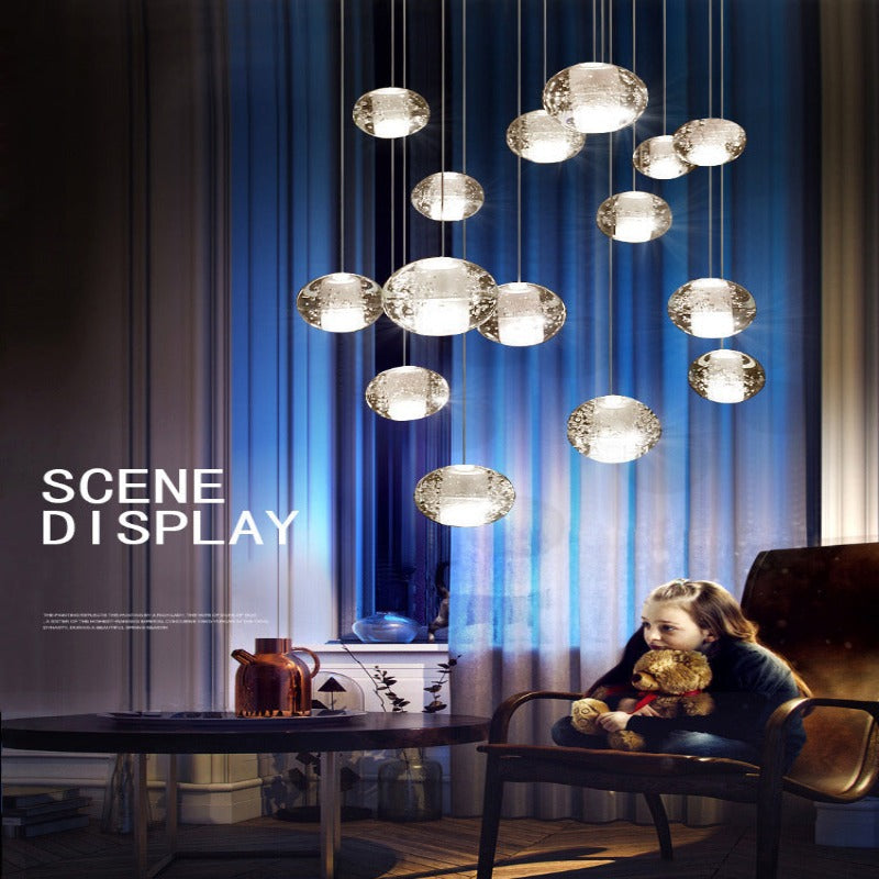 Galaxy Space Crystal Chandelier Lighting - AiDeco.co.uk