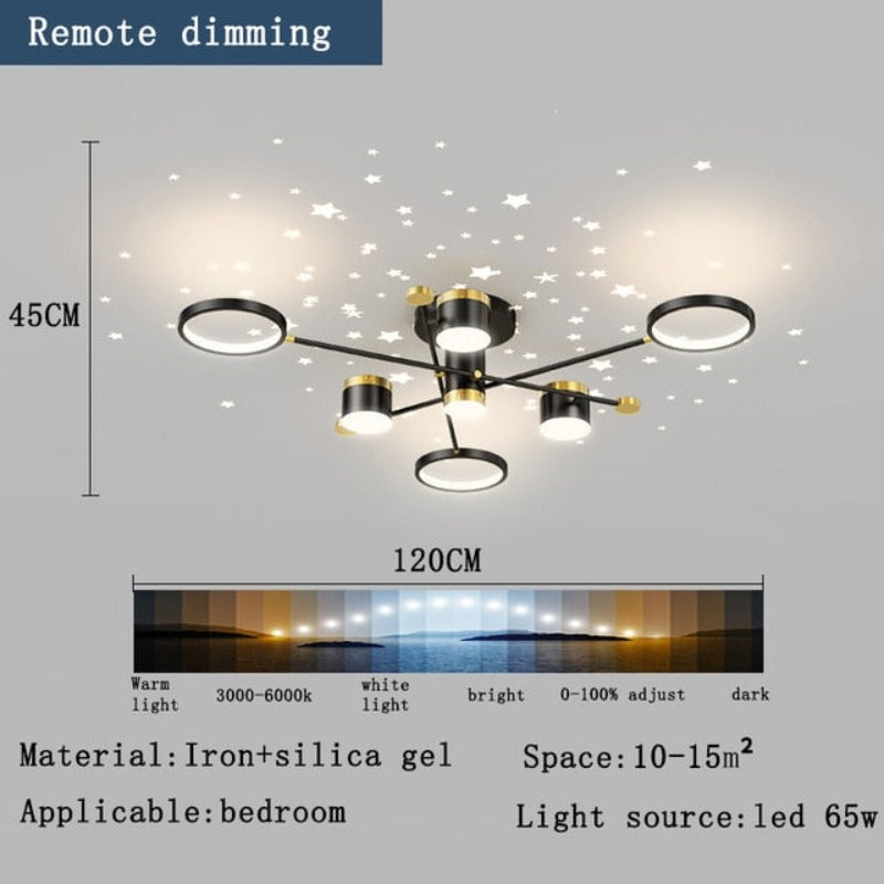 Modern Chandeliers Starry Sky Decoration - AiDeco.co.uk