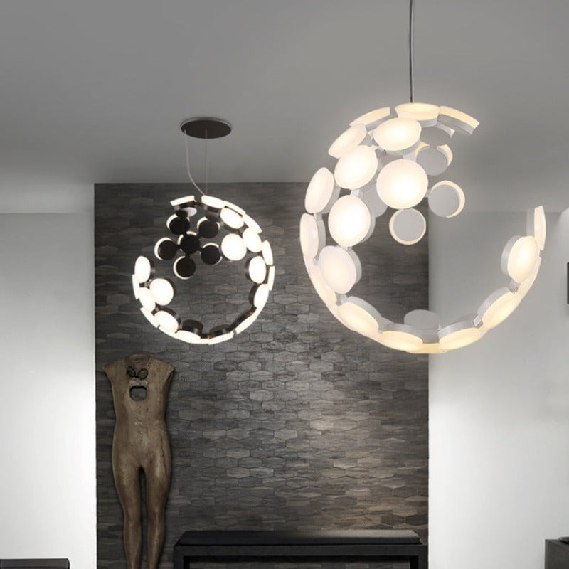 Industrial Designer Moon Chandelier - AiDeco.co.uk