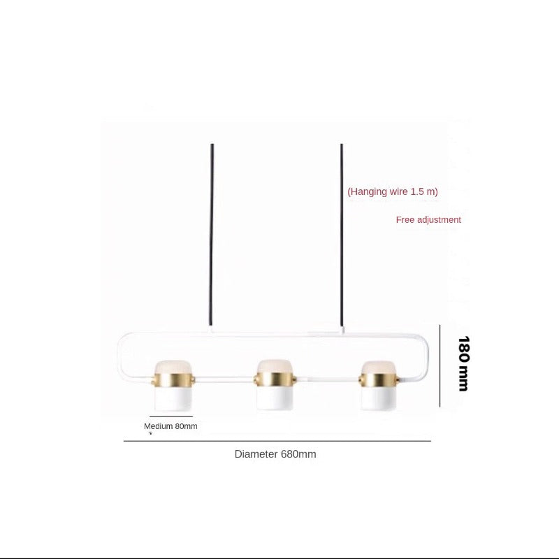 Dining Room Chandelier Strip Lamp Nordic Lamps Modern Minimalist Bar  Art Lamp - AiDeco.co.uk