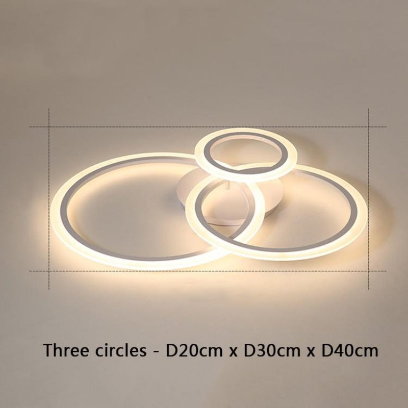 Modern Circles Simple LED Ceiling - AiDeco.co.uk