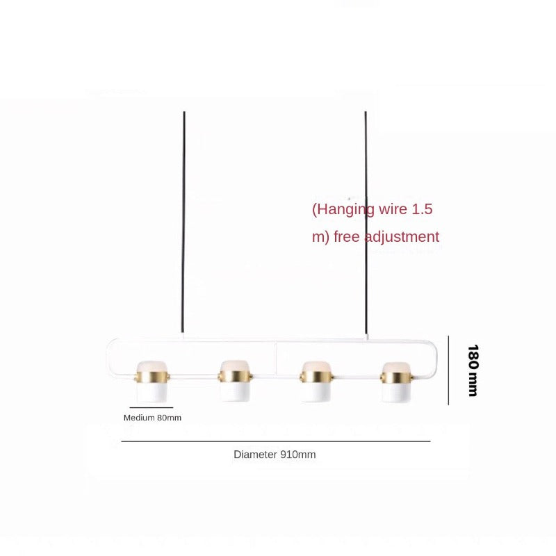 Dining Room Chandelier Strip Lamp Nordic Lamps Modern Minimalist Bar  Art Lamp - AiDeco.co.uk