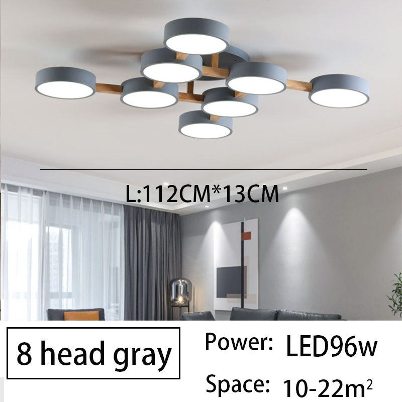 Modern bedroom ceiling pendant lights living room LED ceiling lights simple indoor lights kitchen lights wood art ceiling lamp - AiDeco.co.uk