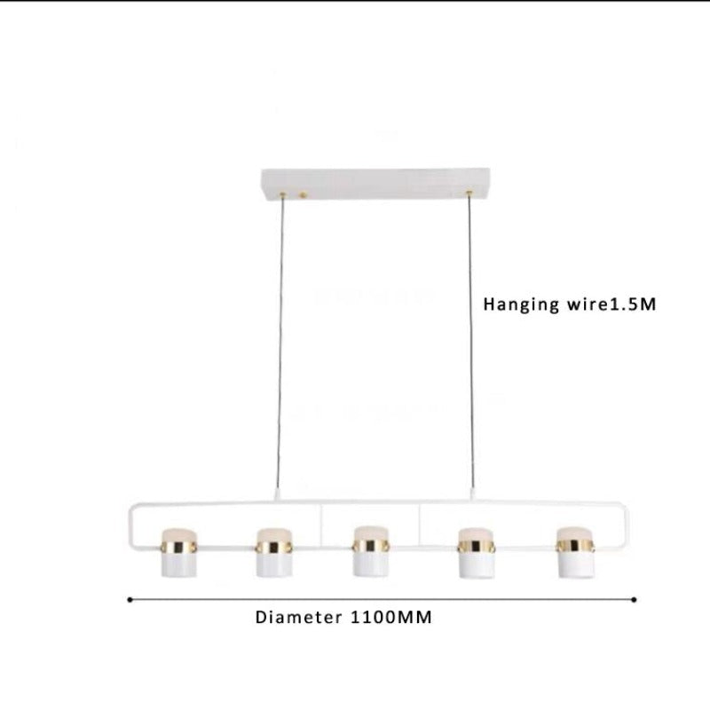 Dining Room Chandelier Strip Lamp Nordic Lamps Modern Minimalist Bar  Art Lamp - AiDeco.co.uk