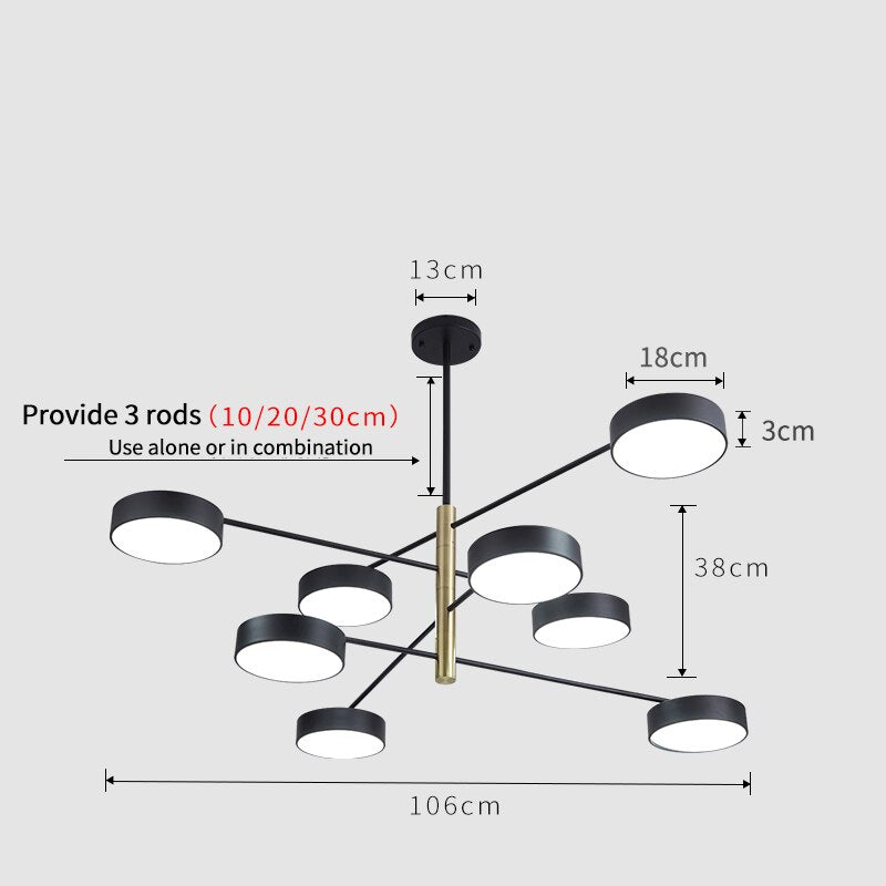 Modern Suspension Chandelier - AiDeco.co.uk