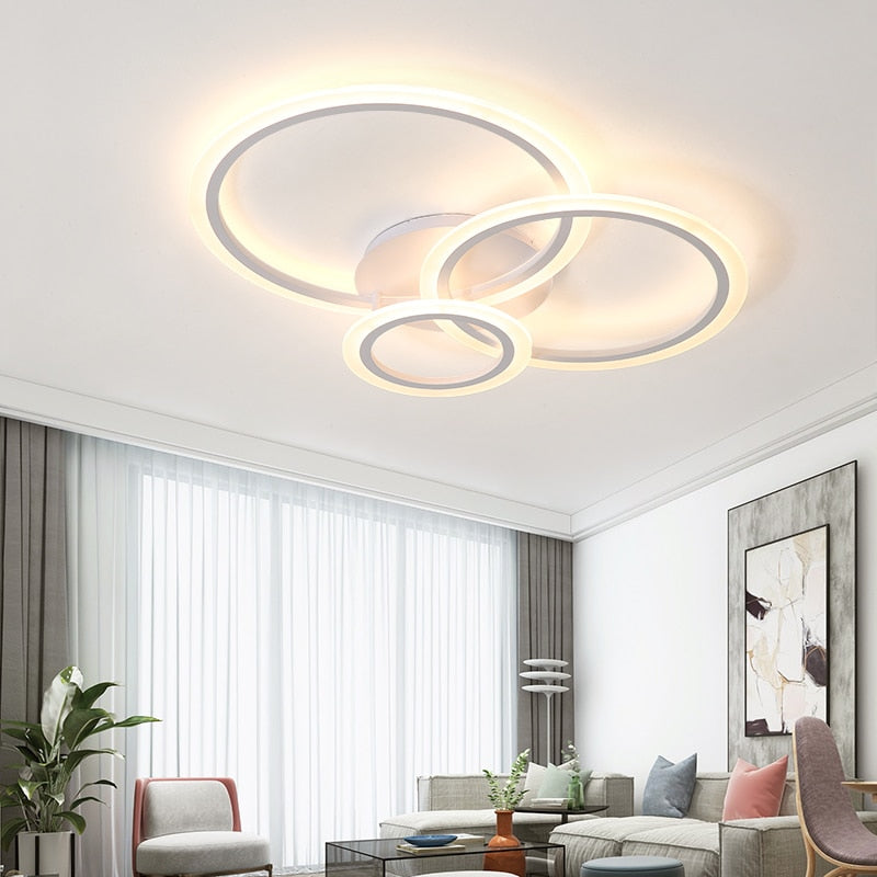 Modern Circles Simple LED Ceiling - AiDeco.co.uk