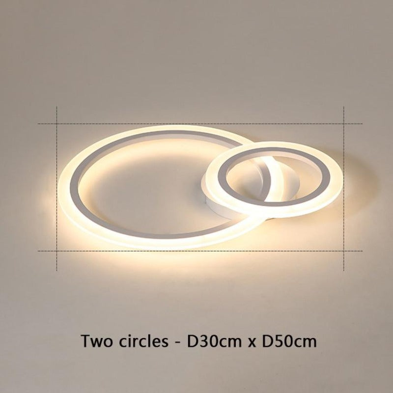 Modern Circles Simple LED Ceiling - AiDeco.co.uk