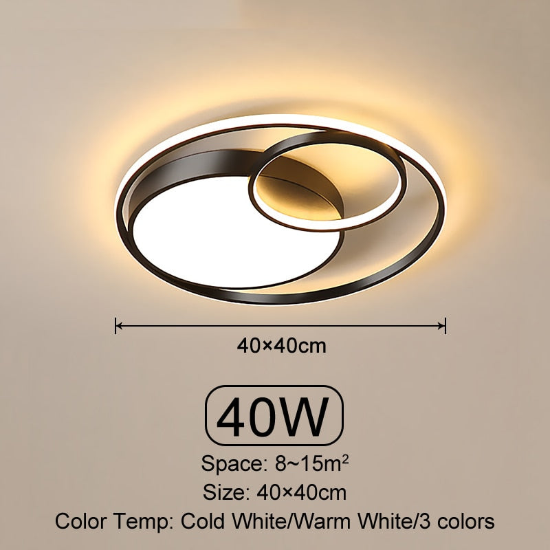 Modern LED Ceiling Light Living Room Bedroom Dining Room Ceiling Light Indoor Lighting Dimmable Decorative Home Luminous Lamps - AiDeco.co.uk