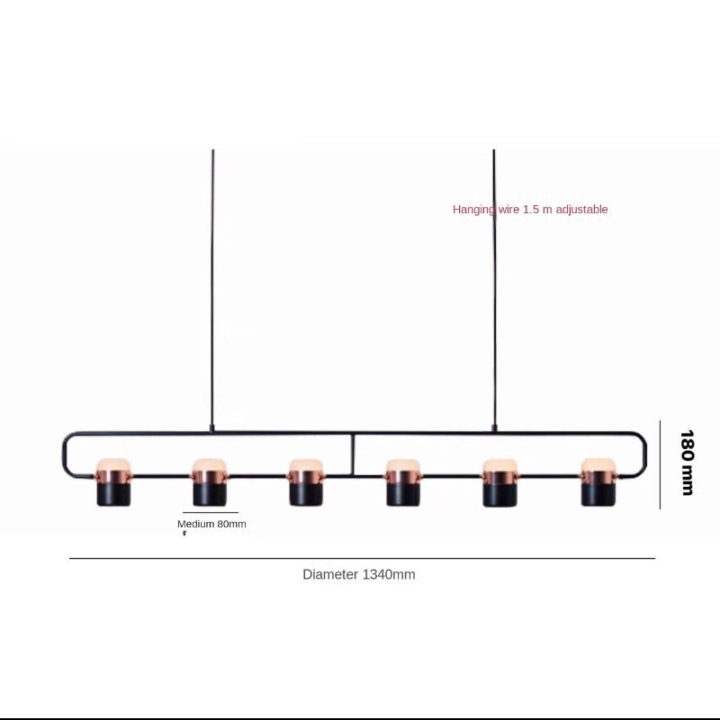 Dining Room Chandelier Strip Lamp Nordic Lamps Modern Minimalist Bar  Art Lamp - AiDeco.co.uk