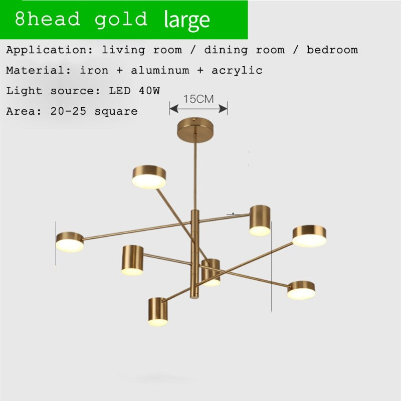 Lamps Indoor Lighting Golden Chandelier - AiDeco.co.uk