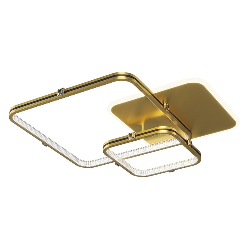 Elegant Shapes Golden Chandelier - AiDeco.co.uk