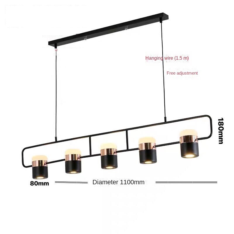 Dining Room Chandelier Strip Lamp Nordic Lamps Modern Minimalist Bar  Art Lamp - AiDeco.co.uk