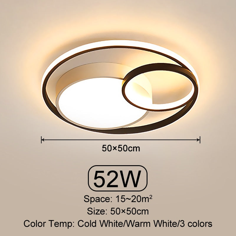 Modern LED Ceiling Light Living Room Bedroom Dining Room Ceiling Light Indoor Lighting Dimmable Decorative Home Luminous Lamps - AiDeco.co.uk