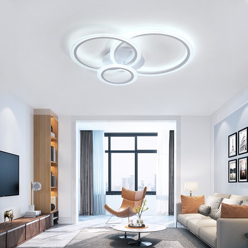 Modern Circles Simple LED Ceiling - AiDeco.co.uk