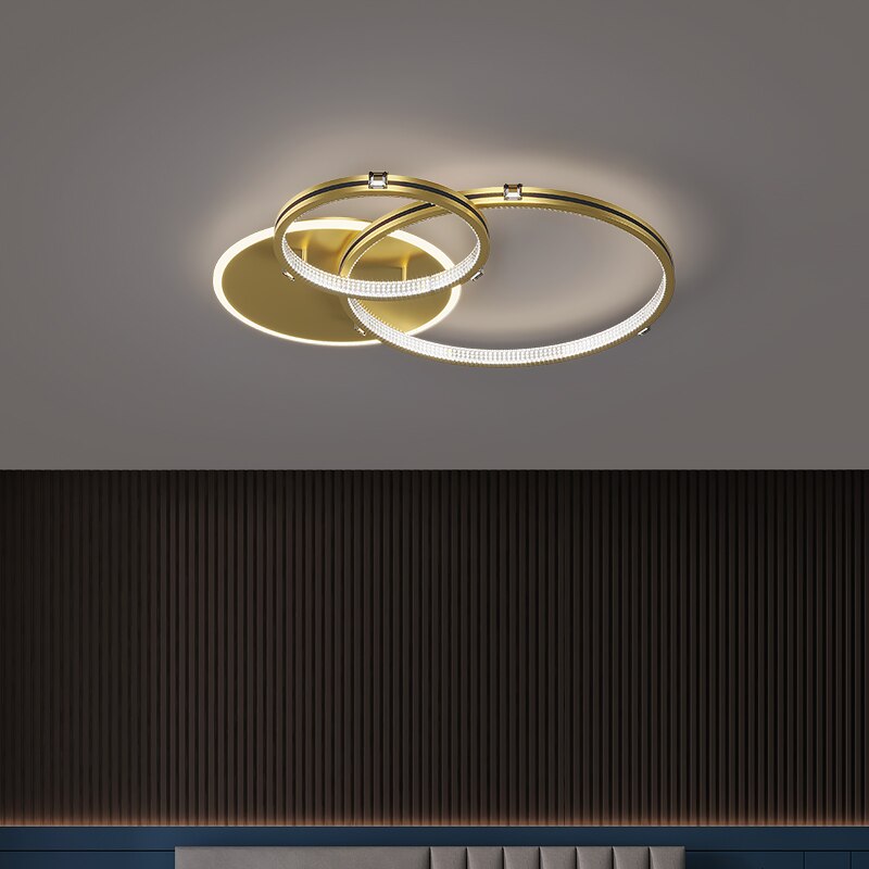 Elegant Shapes Golden Chandelier - AiDeco.co.uk