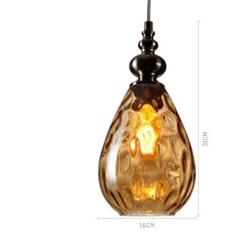 Sergia - Modern Nordic Drop Glass Pendant Lamp - AiDeco.co.uk