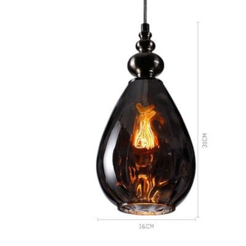 Sergia - Modern Nordic Drop Glass Pendant Lamp - AiDeco.co.uk