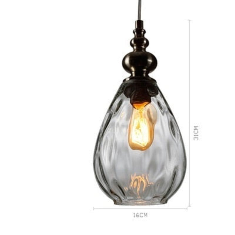 Sergia - Modern Nordic Drop Glass Pendant Lamp - AiDeco.co.uk
