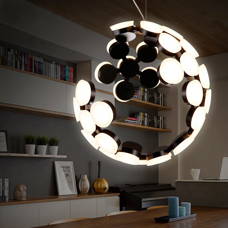 Industrial Designer Moon Chandelier - AiDeco.co.uk