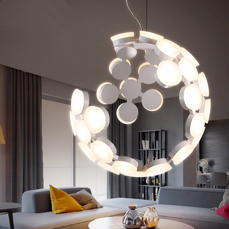 Industrial Designer Moon Chandelier - AiDeco.co.uk