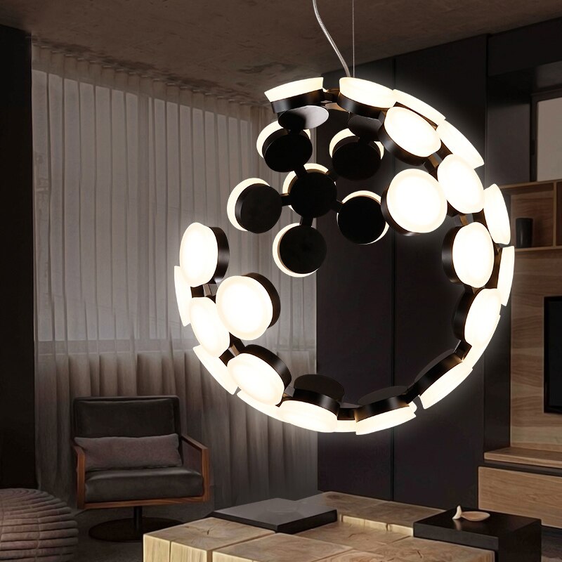 Industrial Designer Moon Chandelier - AiDeco.co.uk