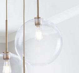 Nordic Glass Pendant Light Champagne Amber, Iconic Silver, Transparent - AiDeco.co.uk