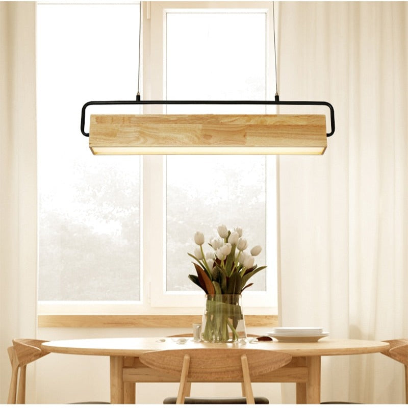 Wooden Adelbert LED Hanging Lamp - AiDeco.co.uk