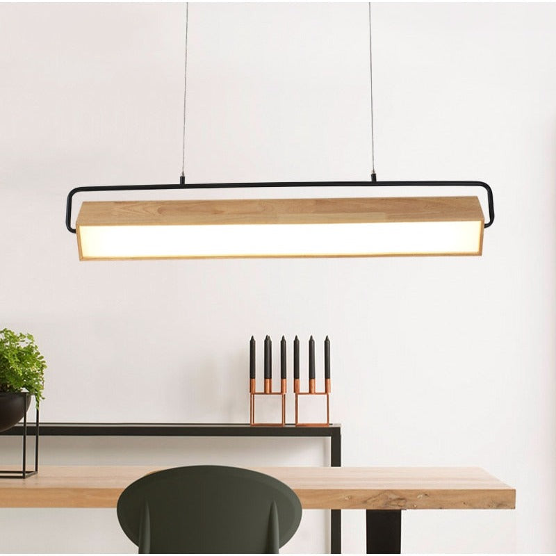 Wooden Adelbert LED Hanging Lamp - AiDeco.co.uk