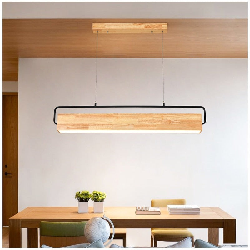 Wooden Adelbert LED Hanging Lamp - AiDeco.co.uk