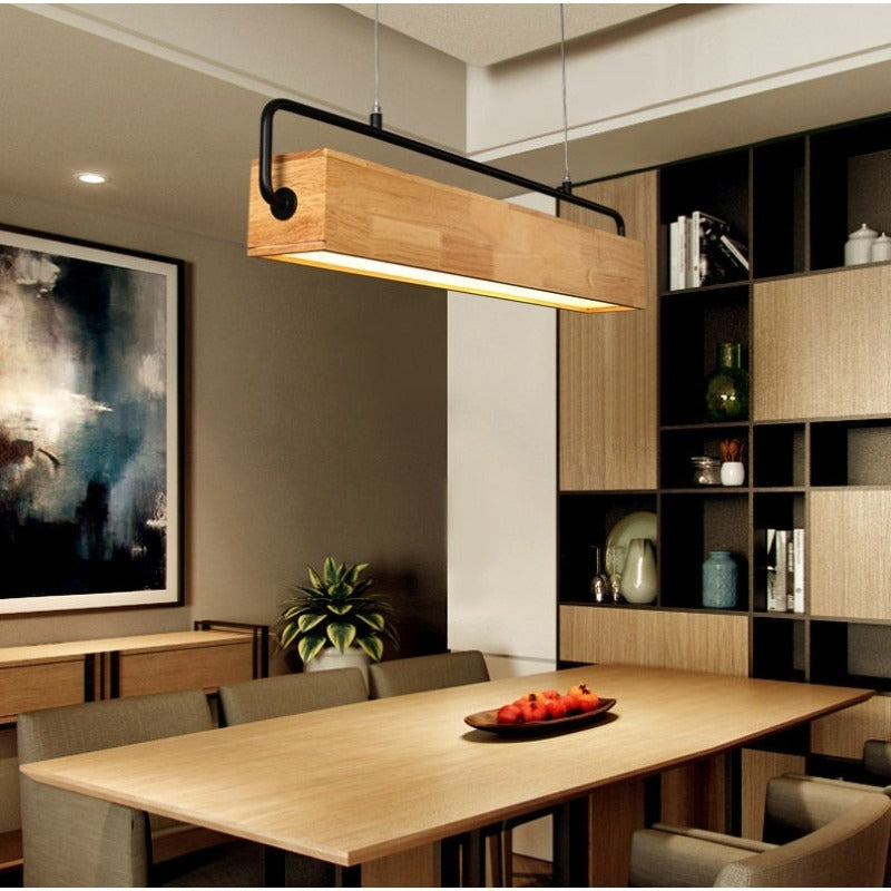 Wooden Adelbert LED Hanging Lamp - AiDeco.co.uk