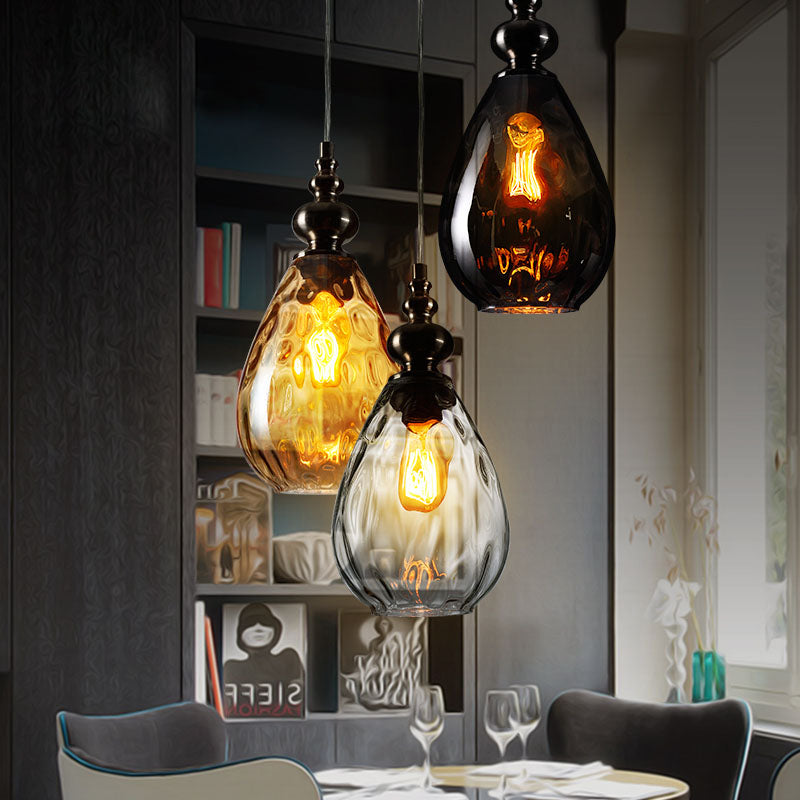Sergia - Modern Nordic Drop Glass Pendant Lamp - AiDeco.co.uk