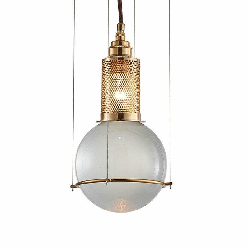 AV Crystal Glass Ball Stone Pendant Light - AiDeco.co.uk