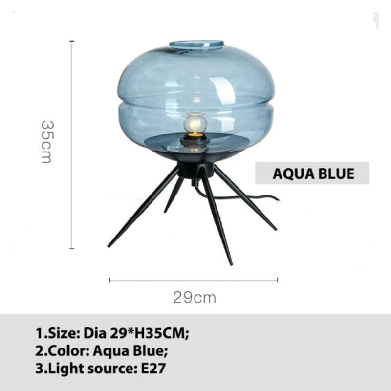 Adler - Glass Dome Table Lamp - AiDeco.co.uk