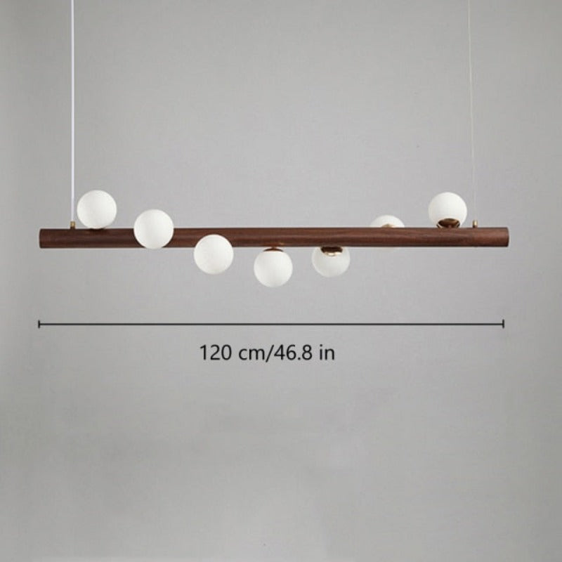 Bulbs Collar Wooden Chandelier - AiDeco.co.uk