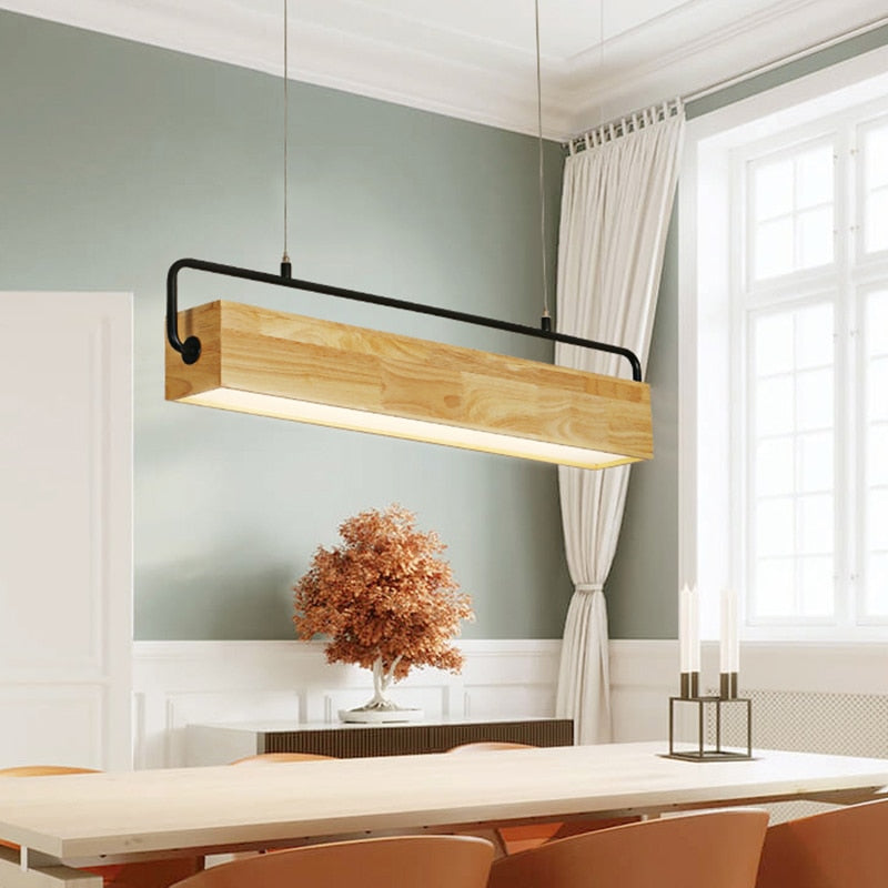 Wooden Adelbert LED Hanging Lamp - AiDeco.co.uk