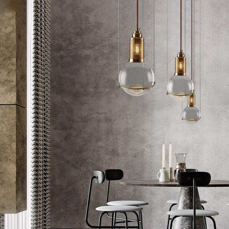 AV Crystal Glass Ball Stone Pendant Light - AiDeco.co.uk