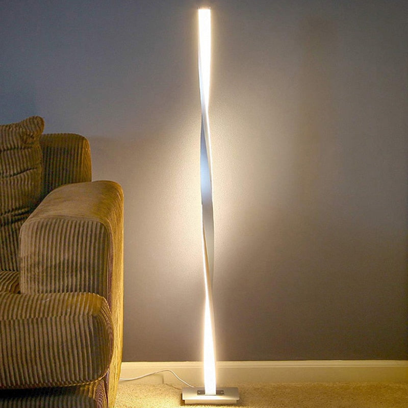 Kofi - LED Twist Standing Lamp - AiDeco.co.uk