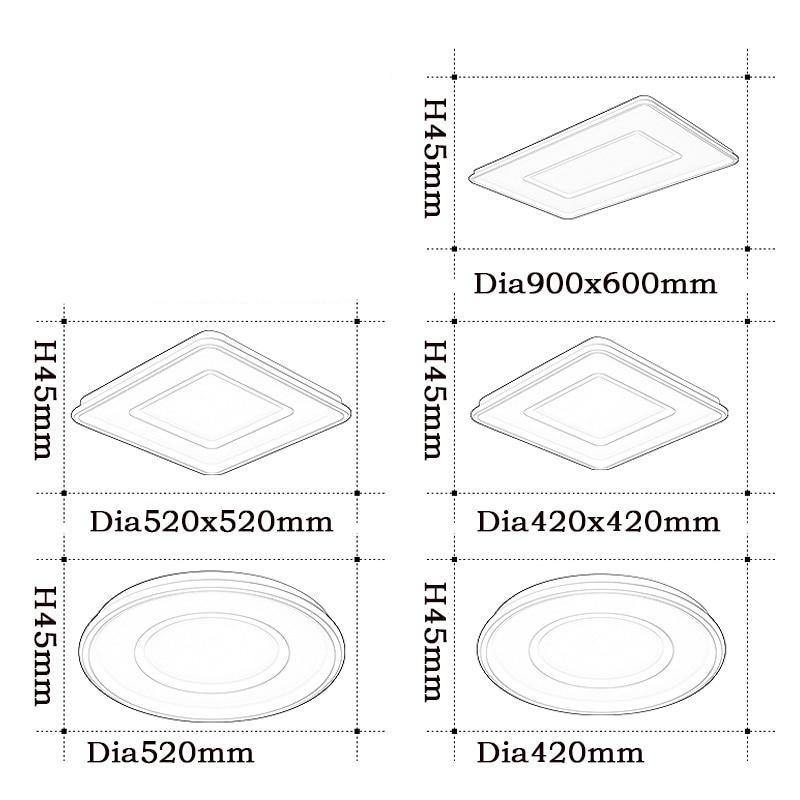 Geometric Rectangular Ceiling Light - AiDeco.co.uk