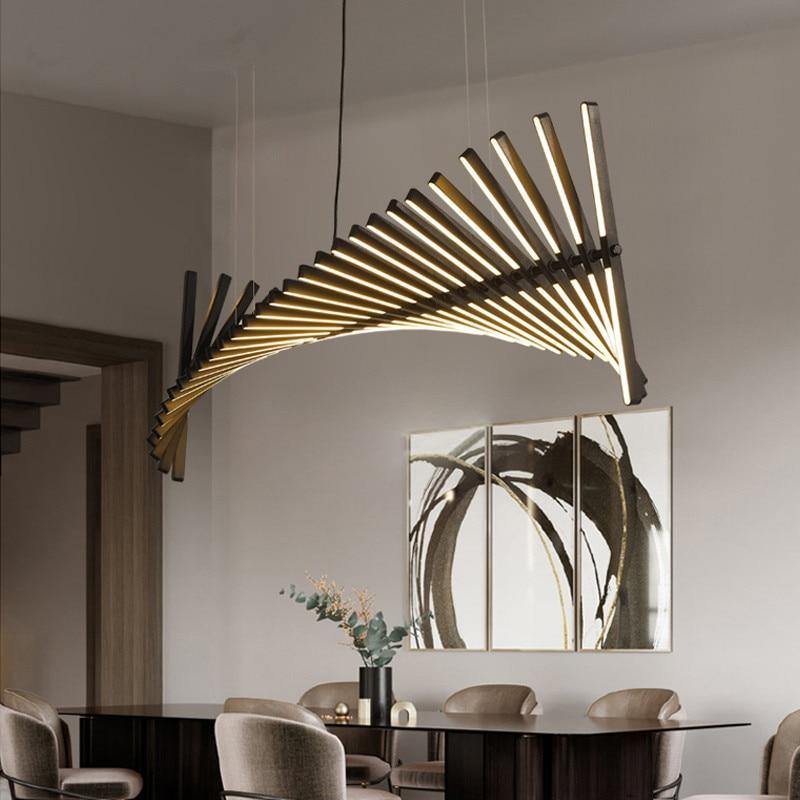 Rhythm Horizontal Hanging Chandelier - AiDeco.co.uk