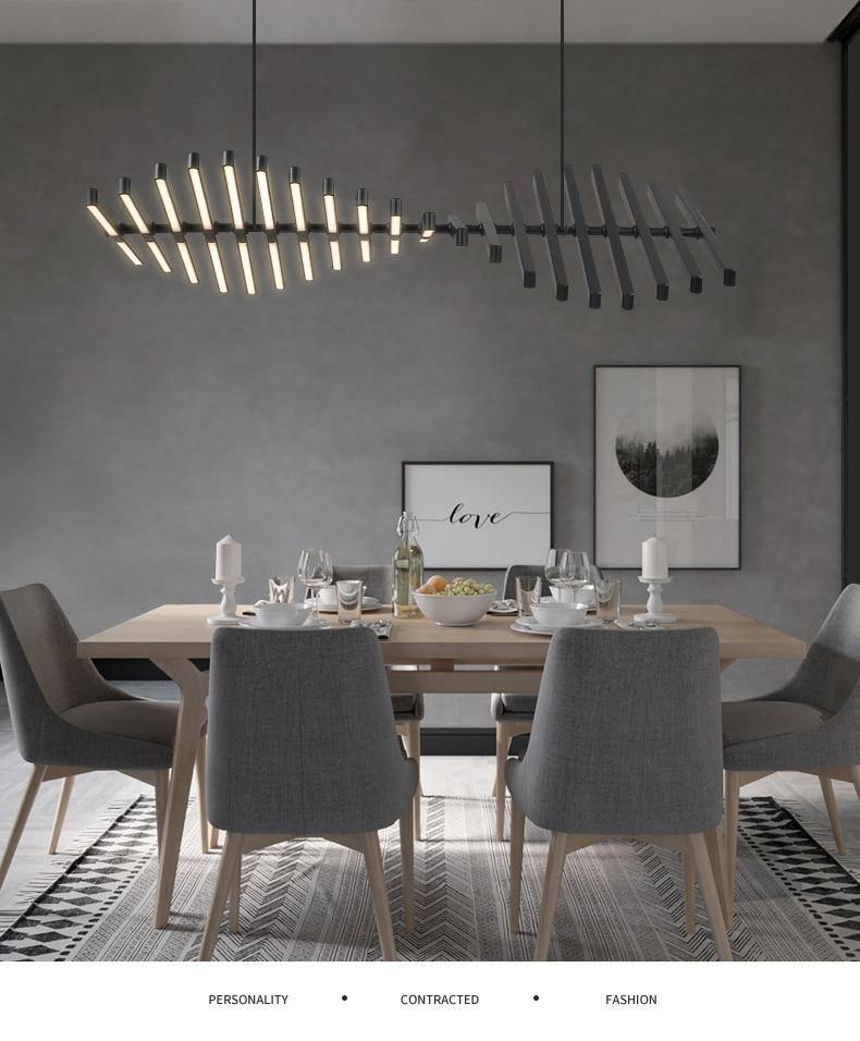 Rhythm Horizontal Hanging Chandelier - AiDeco.co.uk