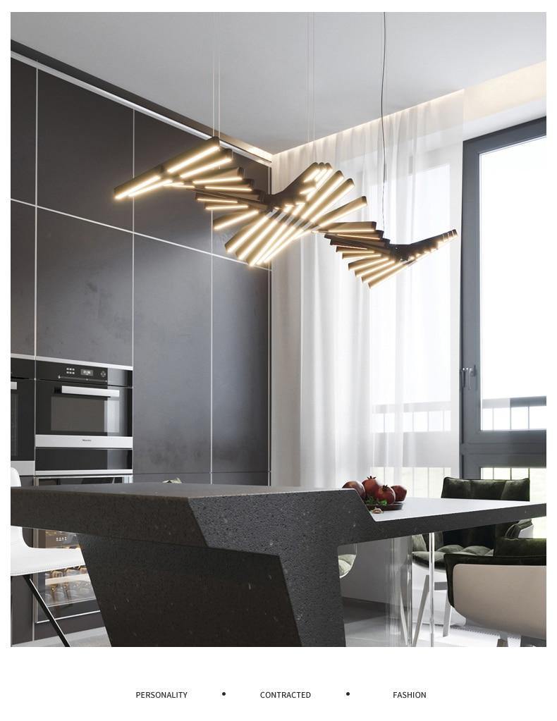 Rhythm Horizontal Hanging Chandelier - AiDeco.co.uk