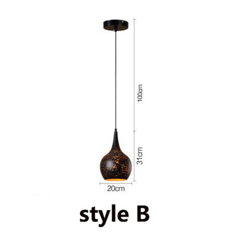Industrial Starry Warm Pendant Lamp - AiDeco.co.uk