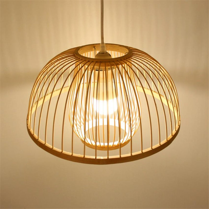 Calico - Bamboo Pendant Hanging Light - AiDeco.co.uk