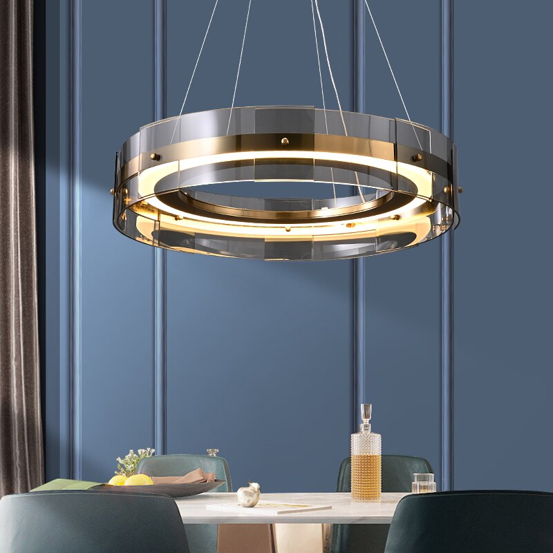 Spectrum Round Glass Pendant Light - AiDeco.co.uk