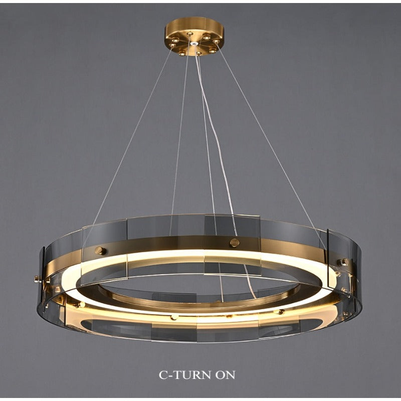 Spectrum Round Glass Pendant Light - AiDeco.co.uk