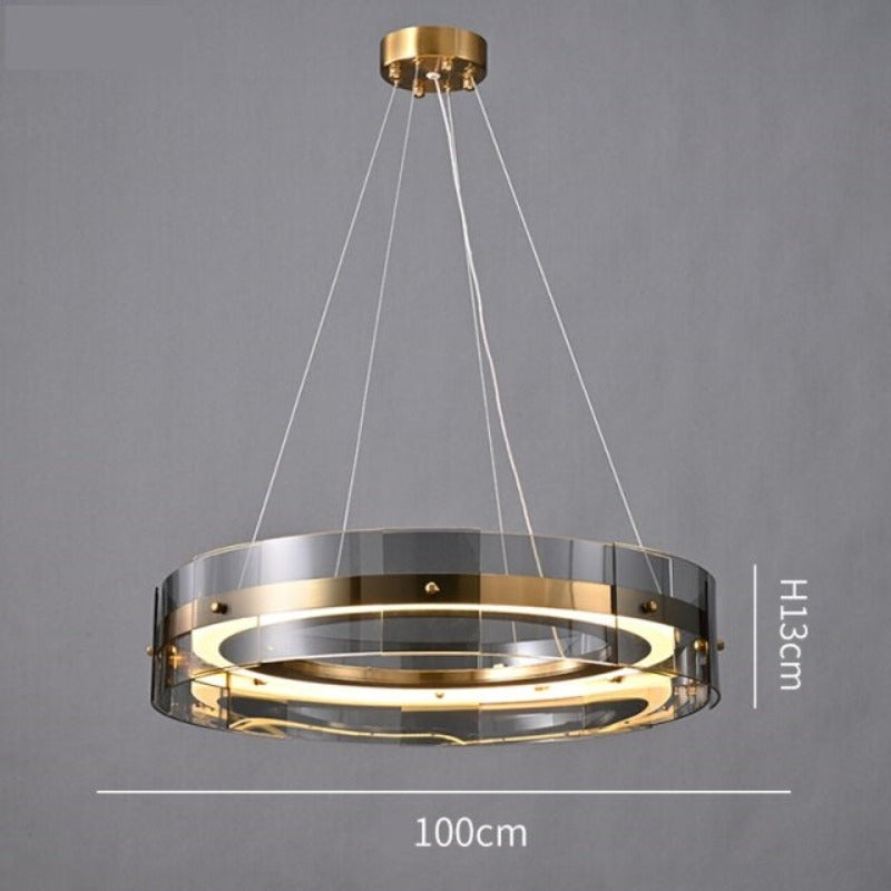 Spectrum Round Glass Pendant Light - AiDeco.co.uk