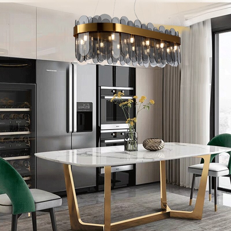 Ocean Crystal Glass Chandelier Lighting - AiDeco.co.uk