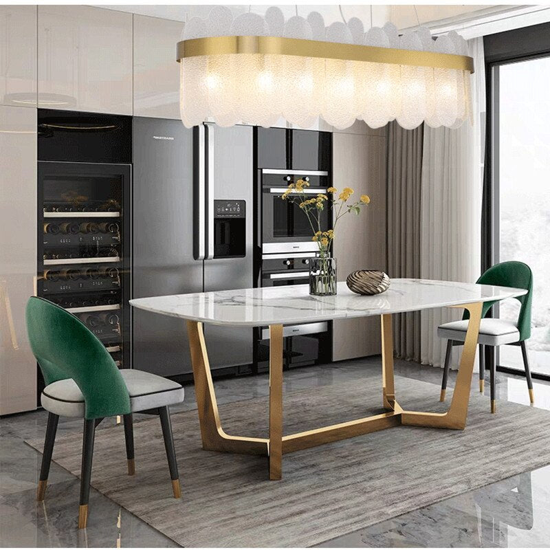 Ocean Crystal Glass Chandelier Lighting - AiDeco.co.uk