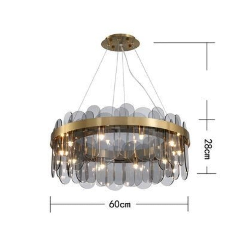 Ocean Crystal Glass Chandelier Lighting - AiDeco.co.uk