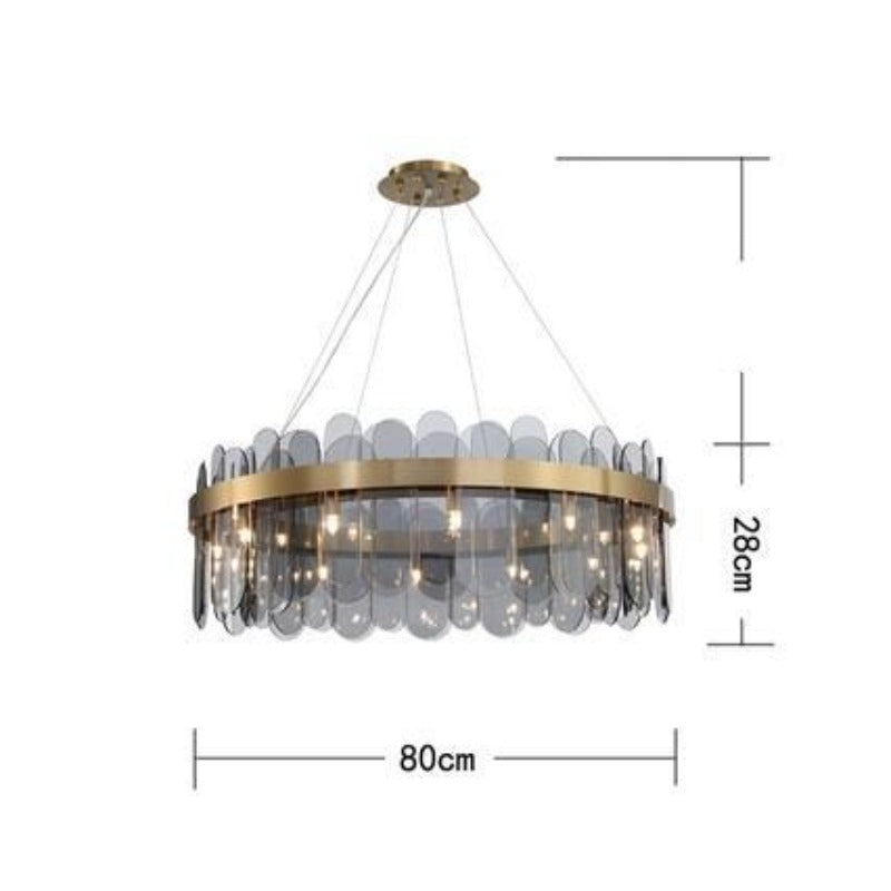 Ocean Crystal Glass Chandelier Lighting - AiDeco.co.uk
